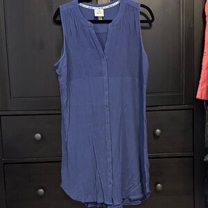 Knox Rose Sleeveless Indigo Shift Dress
